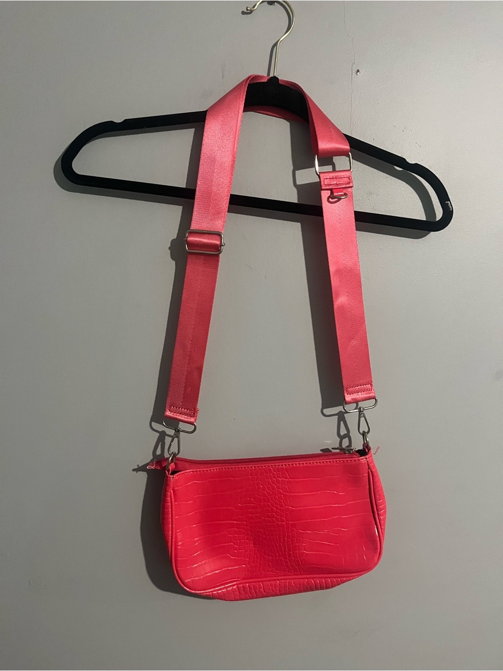 Women’s Pink Crossbody Bag with Adjustable Strap Barbie feminine girly